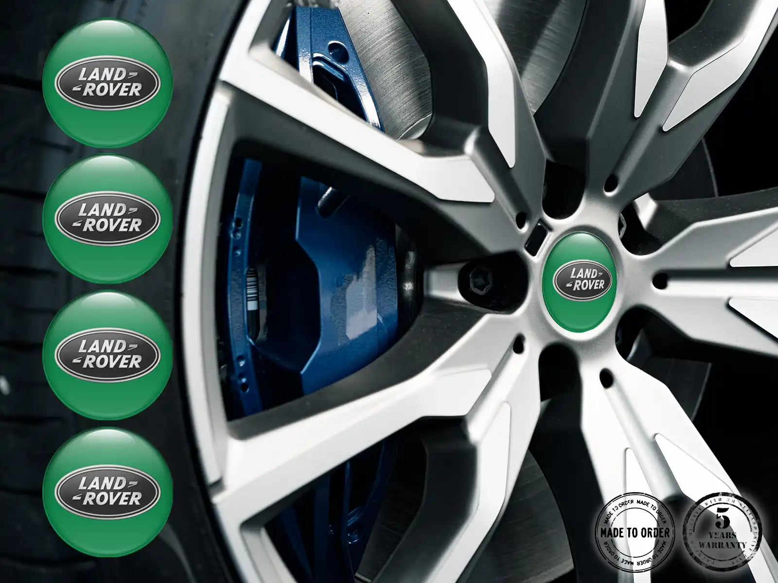 Land Rover Rademblem Ausgabe Premium Gewölbte Aufkleber